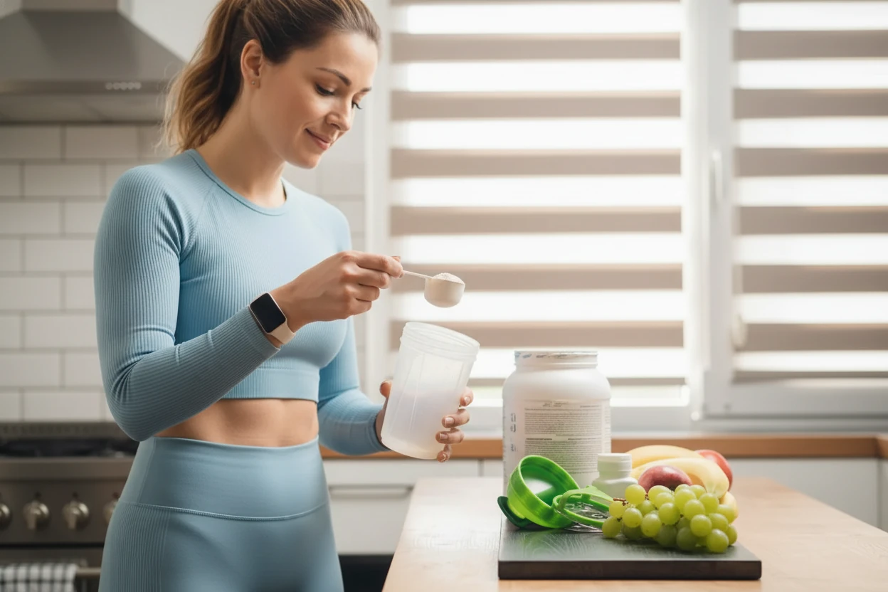 Health article illustration: Creatine vs Protein Which Is Better webp