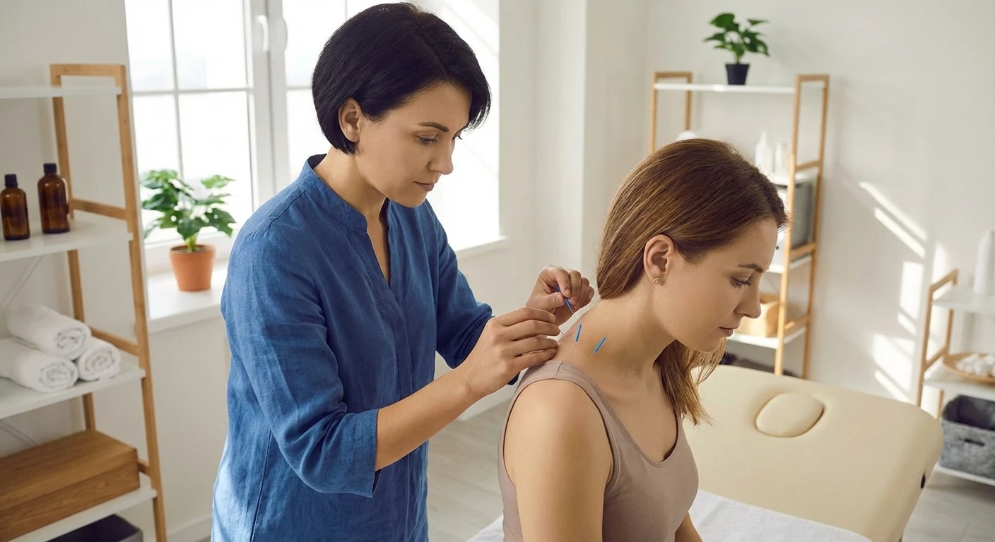 Health article illustration: Should You Try Acupuncture for Anxiety webp